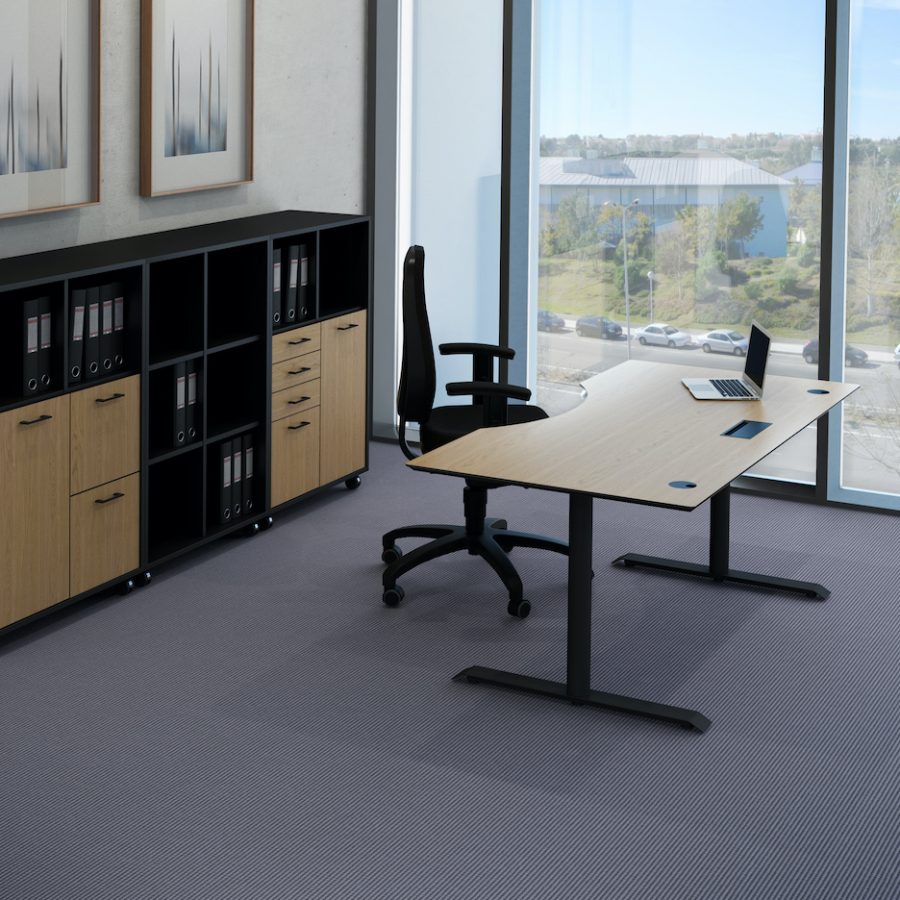 Reguleeritava kõrgusega kontorilaud ideaalse kontorimööbli kujundamiseks Ergonomikult.